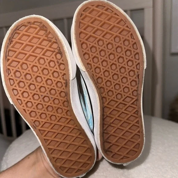 Vans Kids Old Skool Sneakers Shoes Colorful Marble Design Canvas + Suede Sz 10.5 - Picture 8 of 12